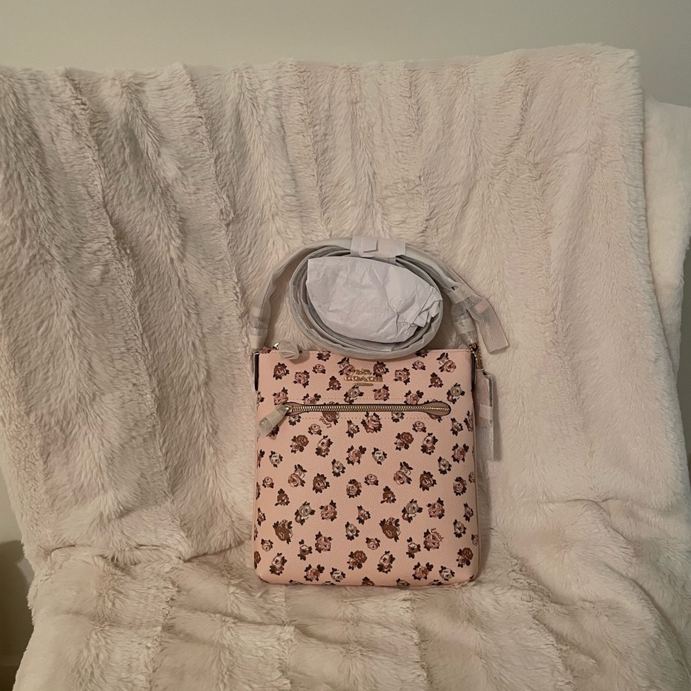 Mini Rowan File Bag With Rose Print - Picture 8 of 16